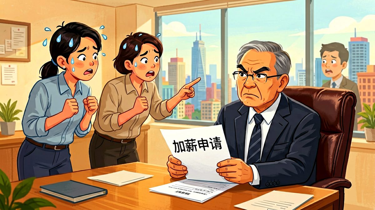 员工：'老板，我想申请加薪……' 老板：'你看到了窗外的风景吗？这份视野，是无价的！'