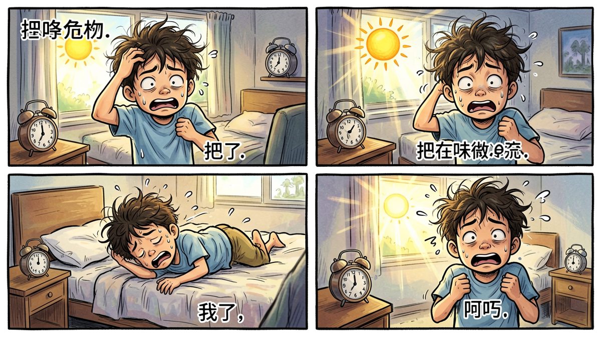 睁眼一看，已经迟到了！