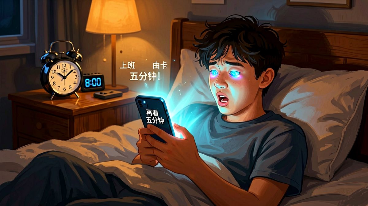 凌晨两点：我再刷五分钟就睡（然后天亮了）