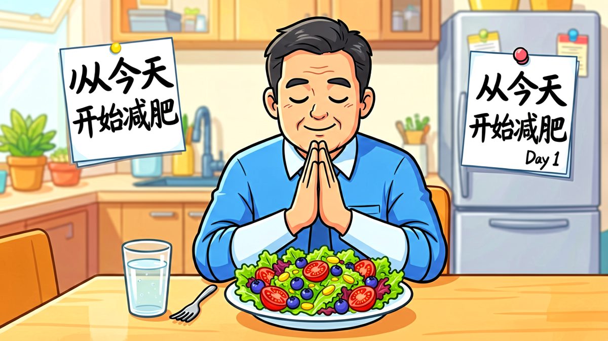 雄心壮志立下减肥Flag