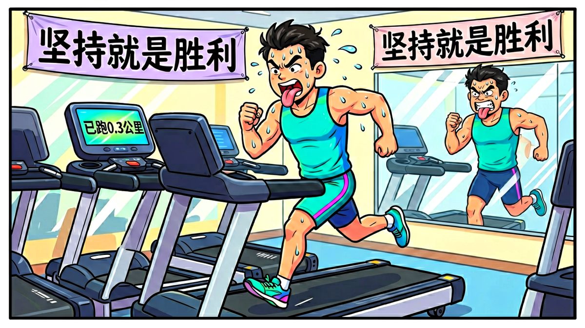 第二天，健身房暴走，累到怀疑人生。