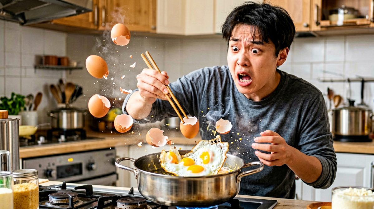第3格：完了……我本来只是想夹个小壳啊！