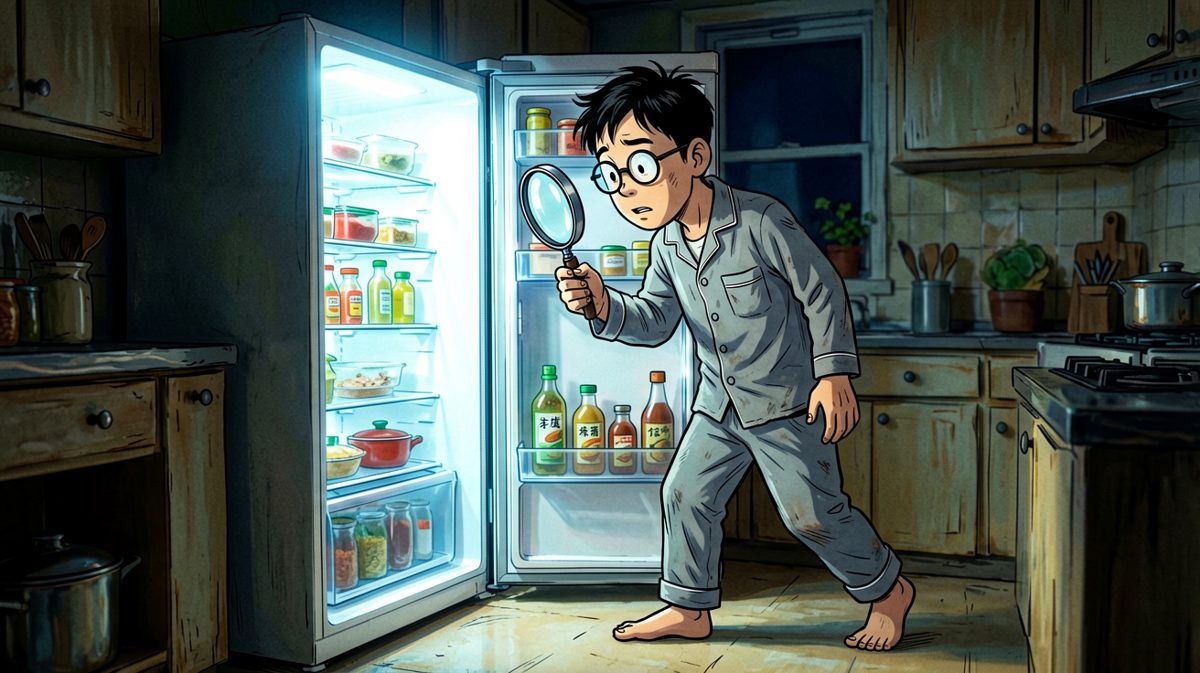 深夜巡逻的冰箱侦察兵