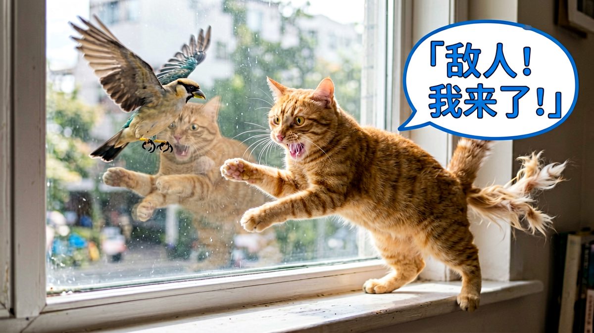 橘猫与飞鸟的隔空格斗