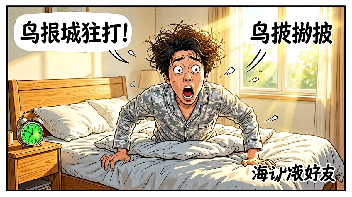 闹钟响起，猛然惊醒