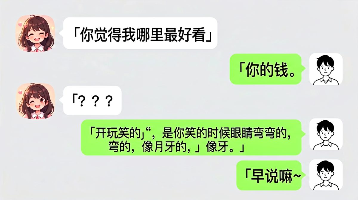 先撩完再反转的教科书级直男求生欲
