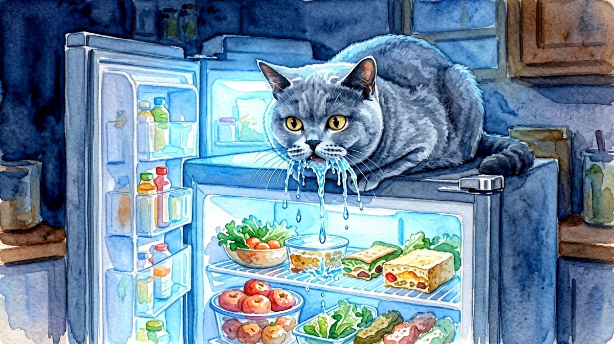 蓝猫：两脚兽，你确定不吃夜宵时不叫我？