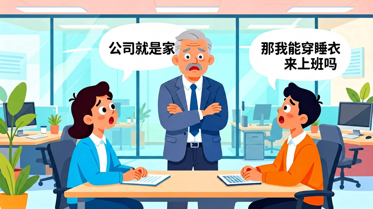 老板说公司就是家，员工直接问能不能穿睡衣来上班