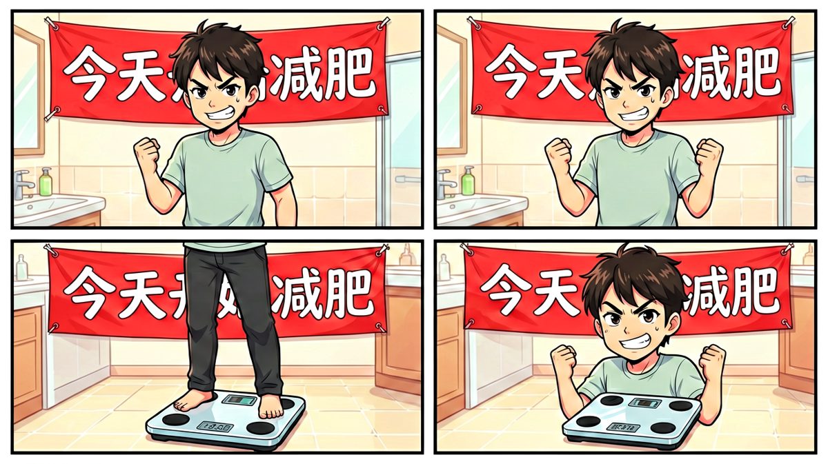 信誓旦旦立下减肥flag
