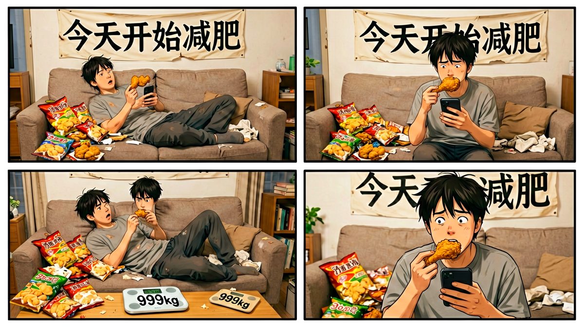 减肥？明天再说吧
