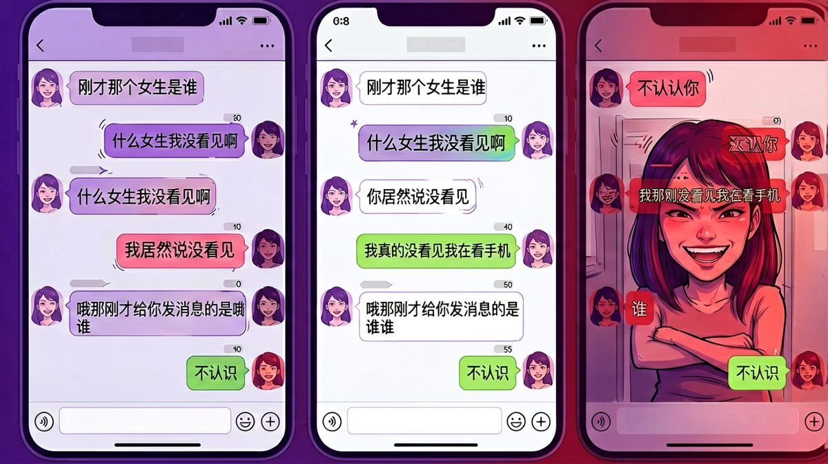 吃醋翻车现场，男友一句'不认识'彻底激怒女友