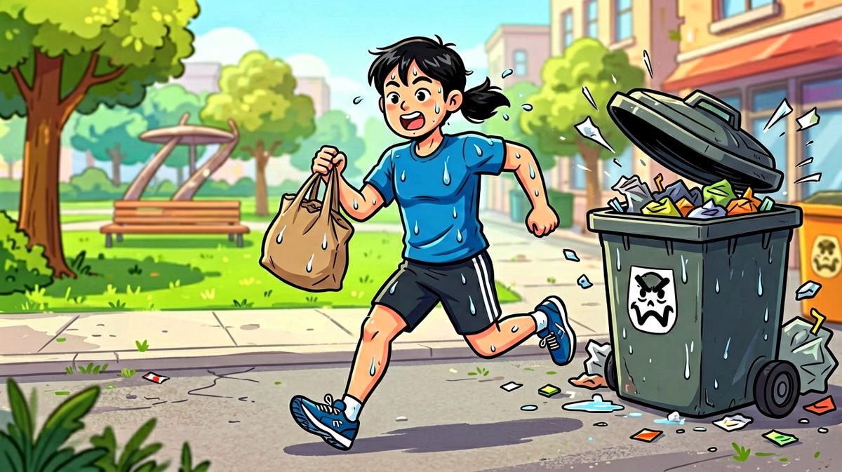 出门跑步却跑错了方向，还顺手买了早餐……