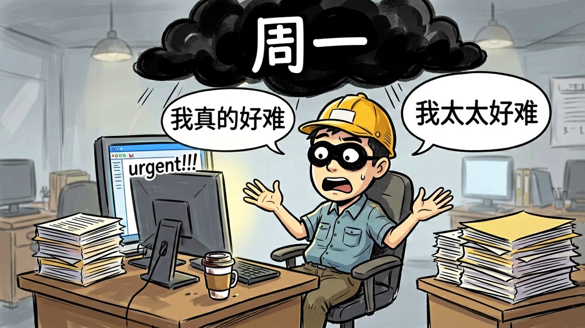 周一打工人内心OS：我真的好难