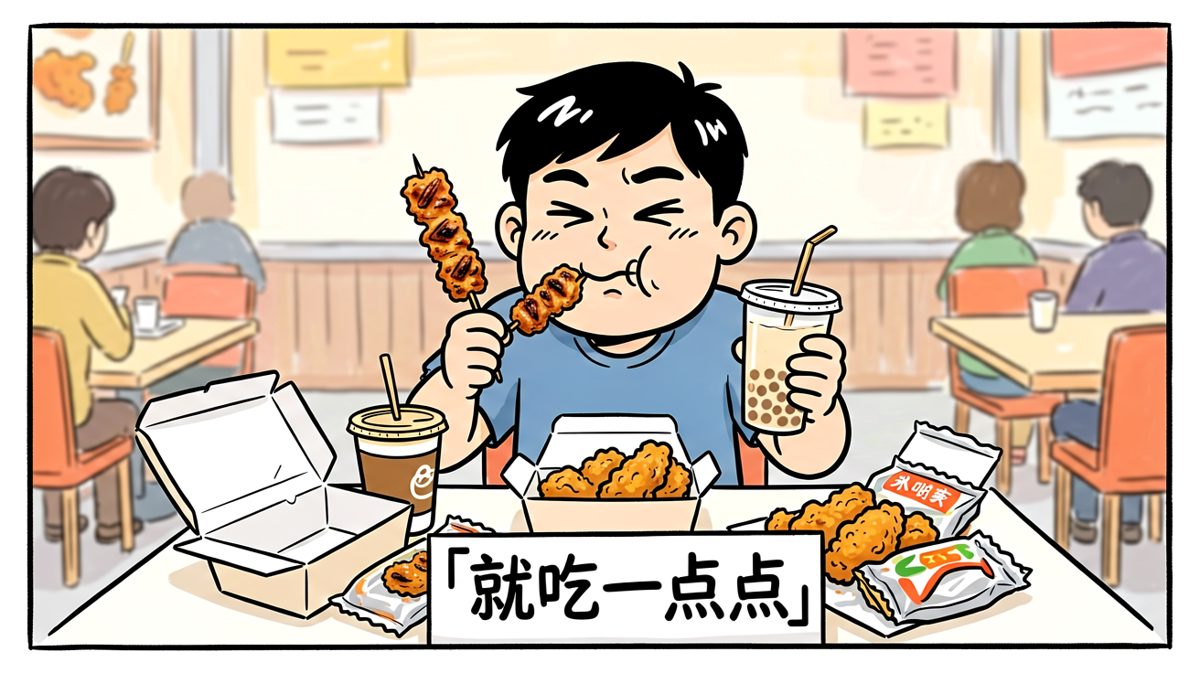 嘴上说着只吃一口，手上却停不下来。