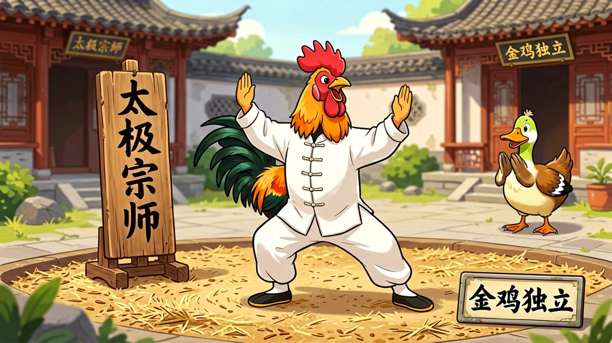 鸡你太美，不如来练太极。