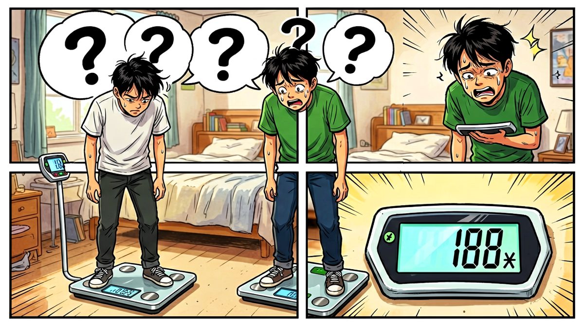秤上的数字给了他致命一击