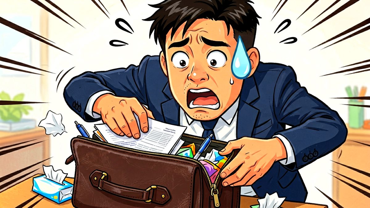 疯狂翻找每一个口袋，越找越绝望。