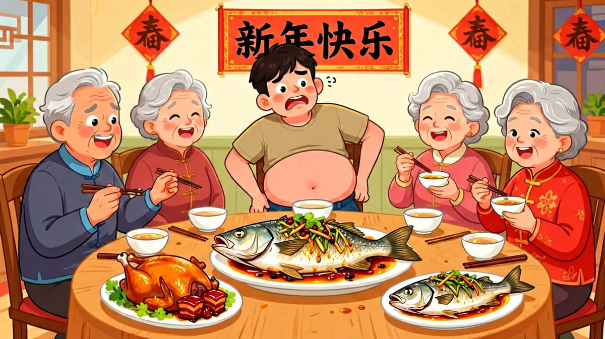 年夜饭后遗症：扶墙进，扶墙出