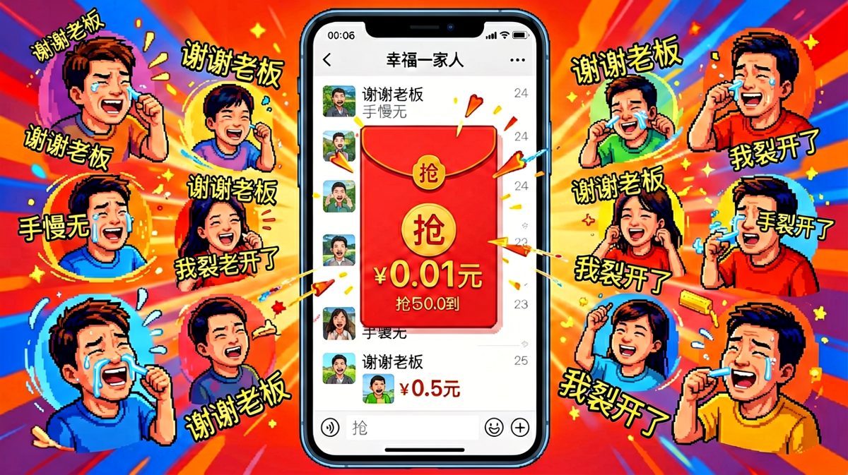 家族群抢红包：0.01元也是爱