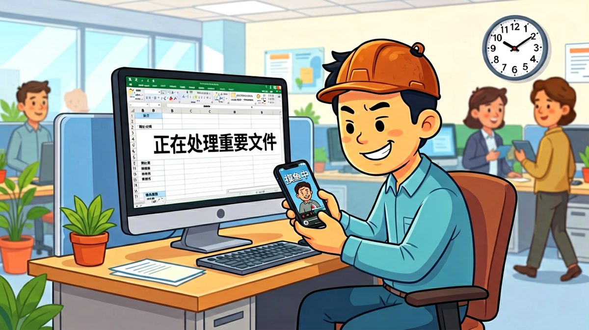 上班族的日常：人在工位，心在南海