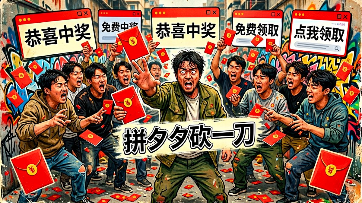 抢红包靠运气，拼多多靠人脉，我靠缘分。