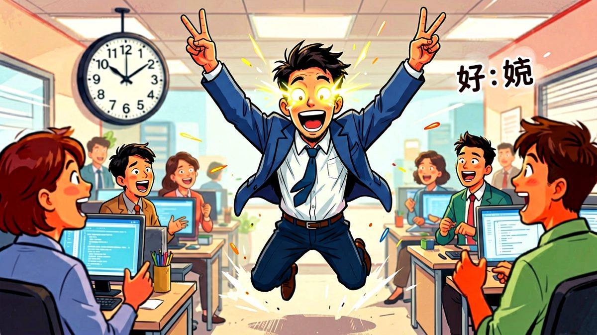 周五下班那一刻，我感觉我能徒手跑赢博尔特