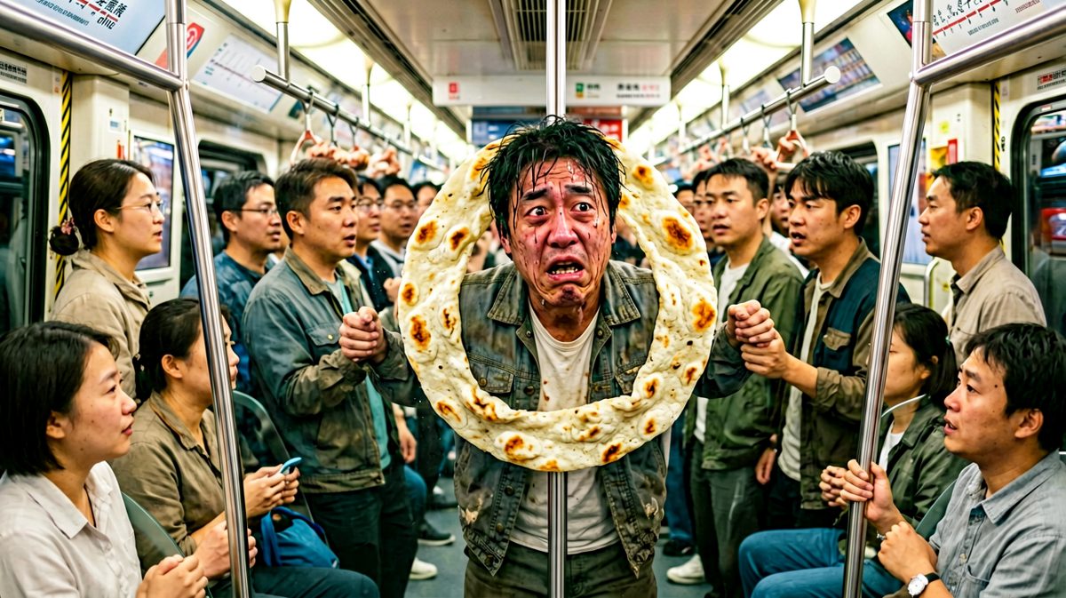 早高峰地铁：我不是在上班，我是在参加压缩饼干大赛