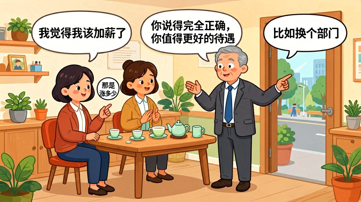 老板疯狂点头认同加薪合理，员工以为稳了结果被'优化'到别部门