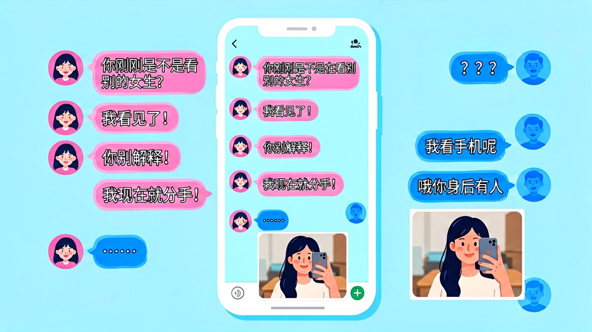 吃醋吃到空气里，最后自己社死