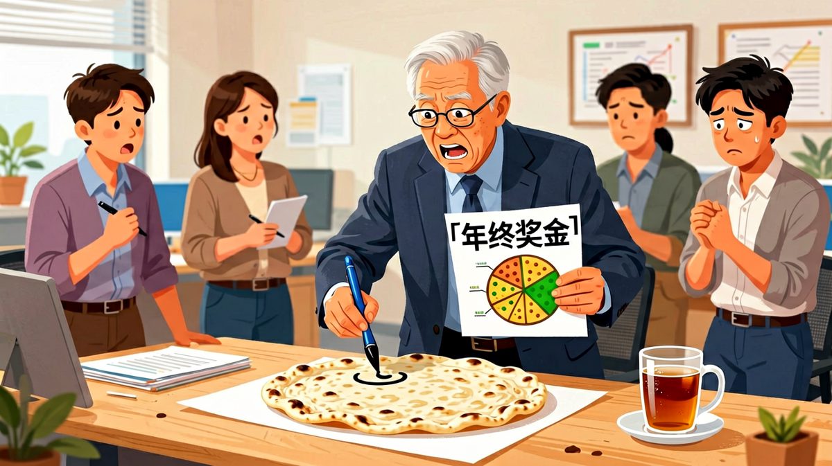 老板画的饼，又大又圆，就是不太能充饥。