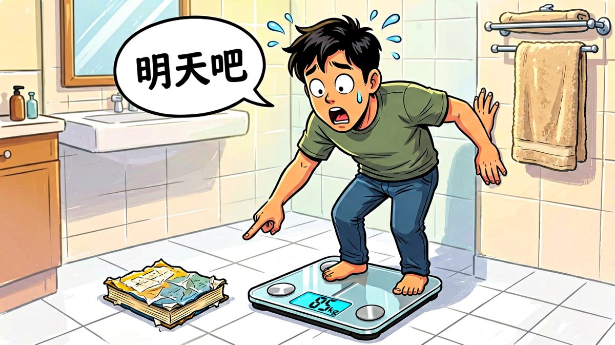 结局：明天一定开始，但今天先吃饱。