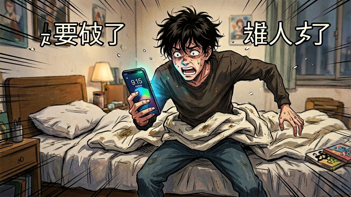 一觉睡过头，慌了！