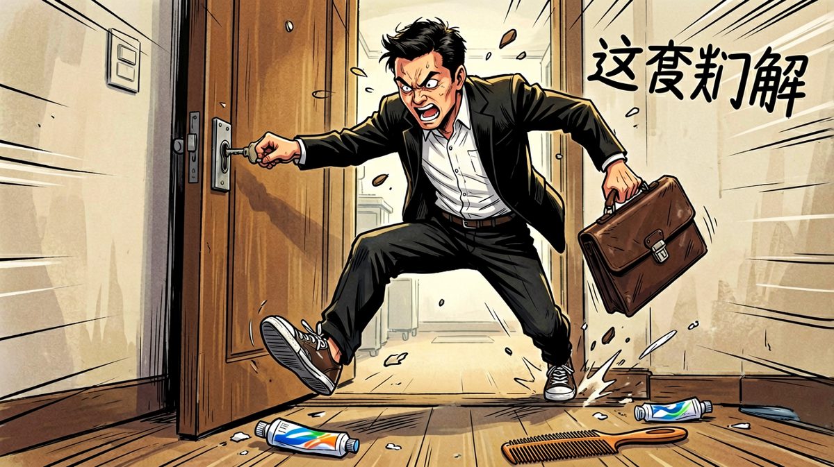极限冲刺出门。