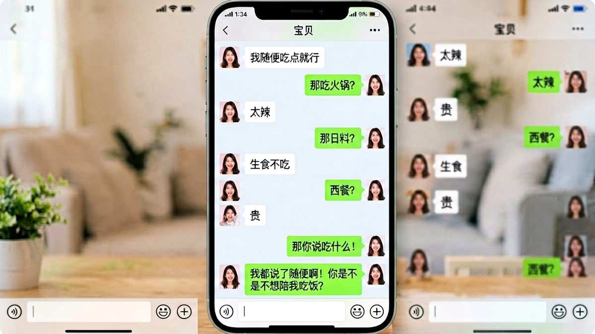 "我随便"是世界上最危险的三个字，男生的连环翻车现场