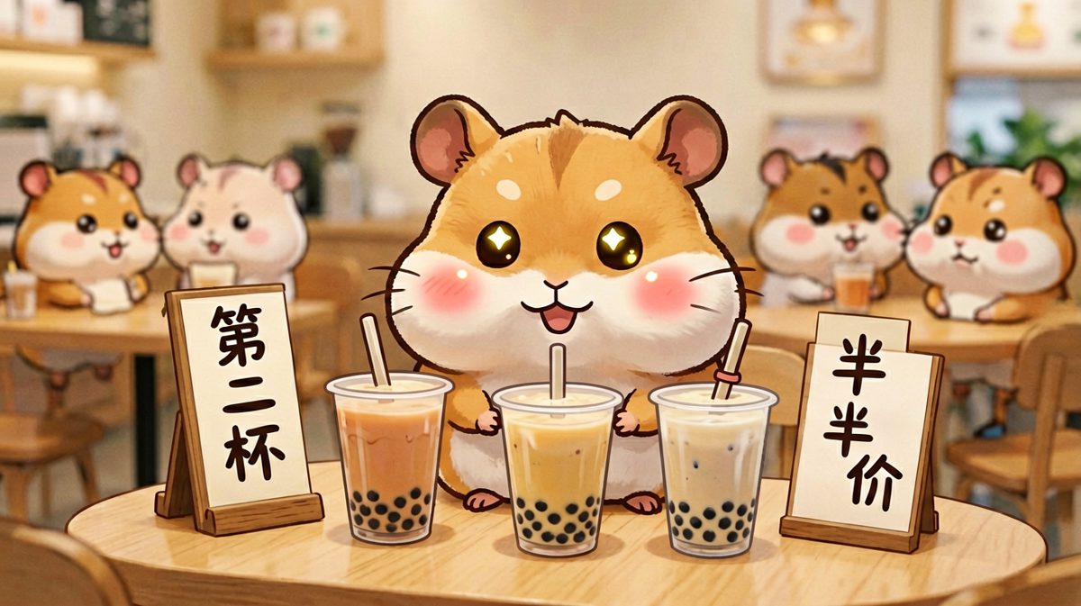 仓鼠的奶茶自由：第二杯半价冲啊