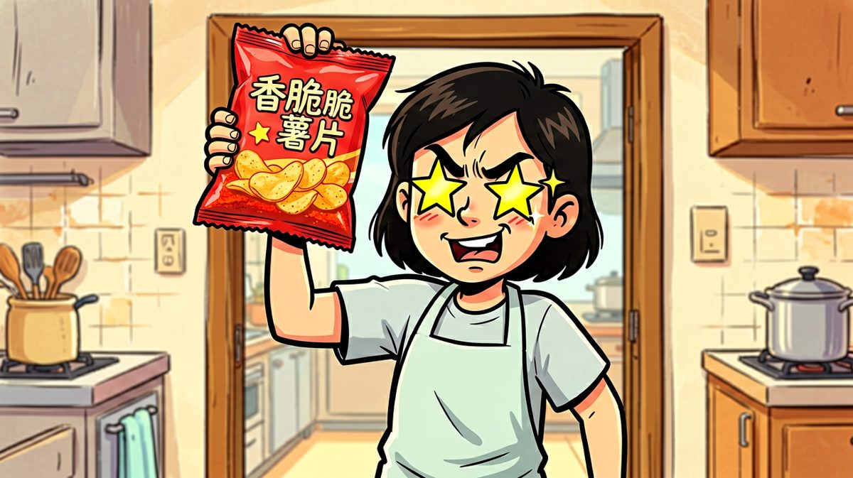 朋友突然送来薯片，心理防线开始动摇