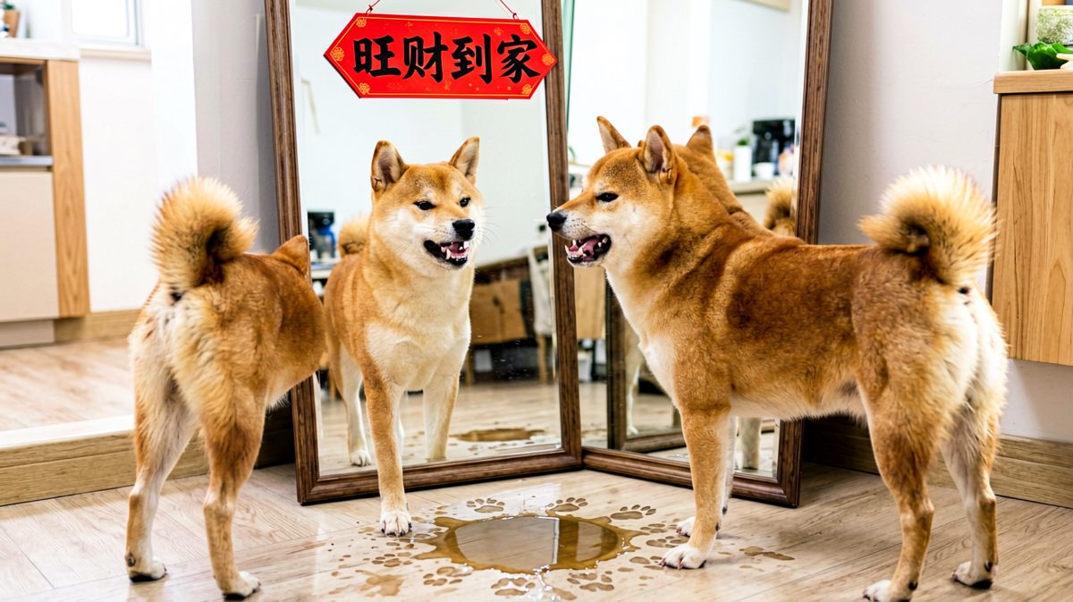 柴犬：你谁啊，为啥学我瞪眼？先下手为强！