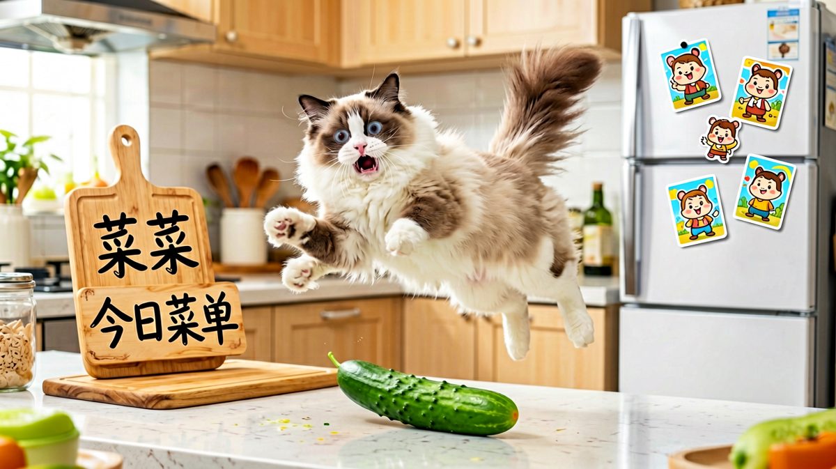 布偶猫：这绿色长虫盯了我一整天，绝交！