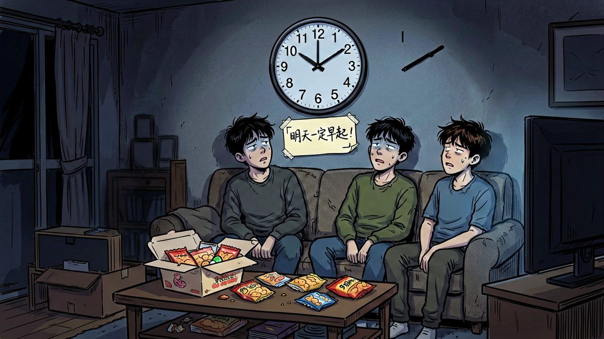 闹钟死了，一天也过去了，一切都没有改变。