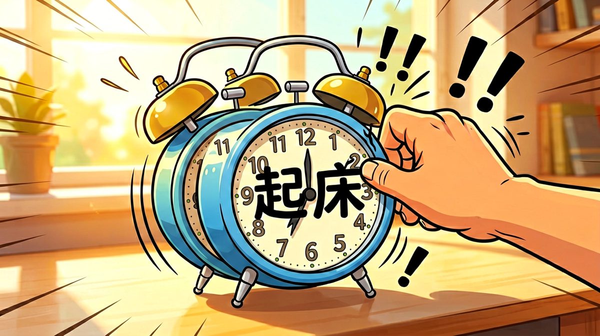 闹钟响了，大脑开始重启