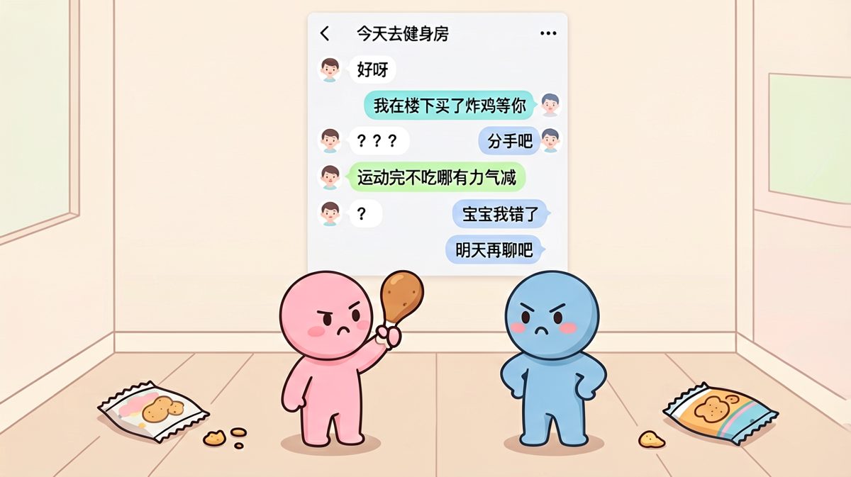 健身是假的，干饭是真的