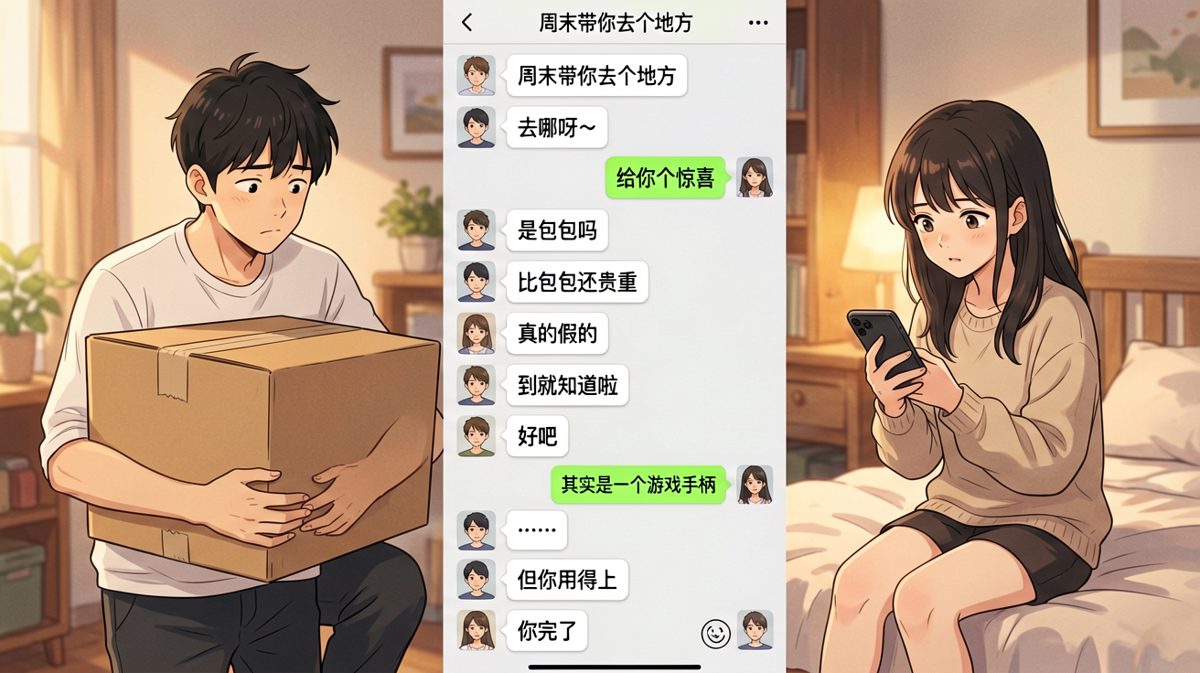 惊喜变惊吓，直男认证