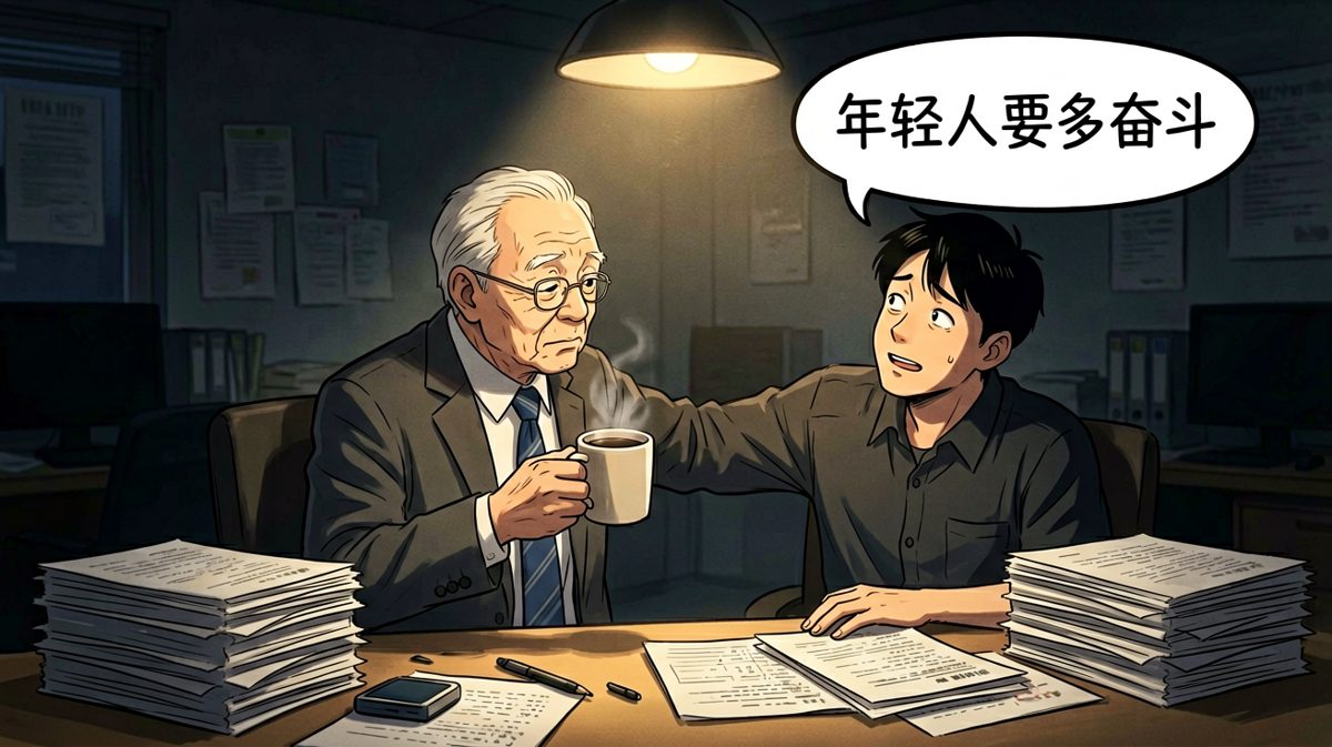 老板：你要学会主动加班。员工：好的，那我下个月房租您帮我还？