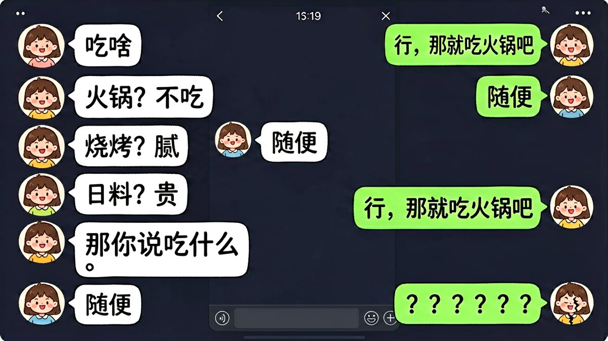 《关于随便这件事》——男生终于做出选择，女生却崩溃了