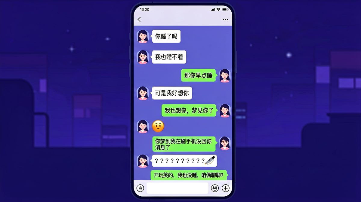 《深夜情感翻车现场》——一句想念被硬生生聊成吵架