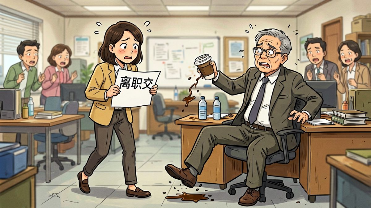 员工：老板我辞职了。老板：批了——等等！你走了谁帮我背锅？