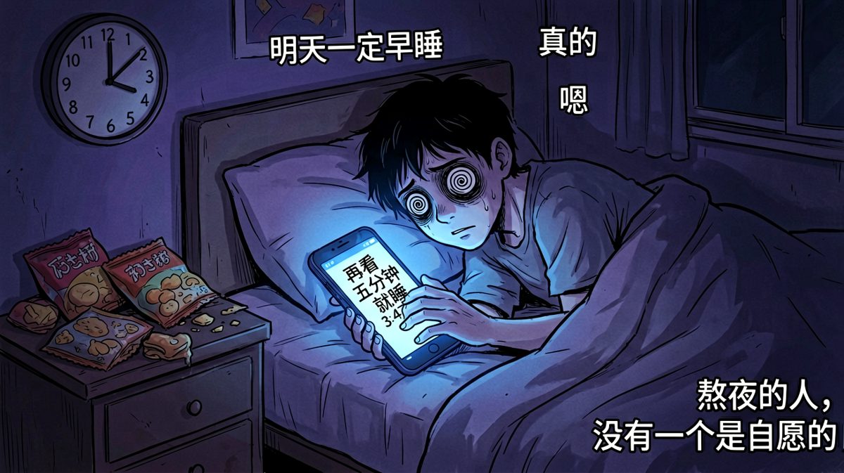 凌晨三点的你，嘴上说睡，手却在刷下一个视频。