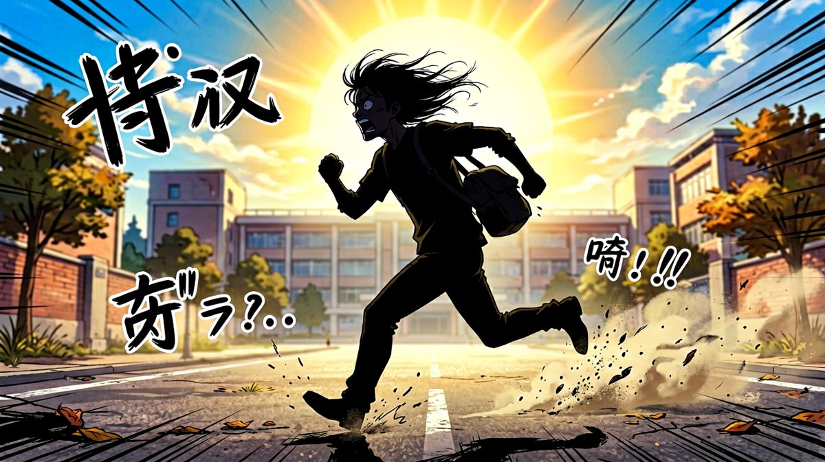 完蛋！上班时间到了，一路狂奔中！