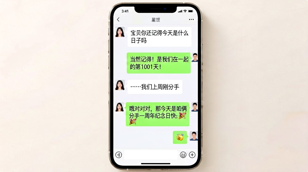 男生凭实力单身，硬把分手纪念日过成了周年庆祝。