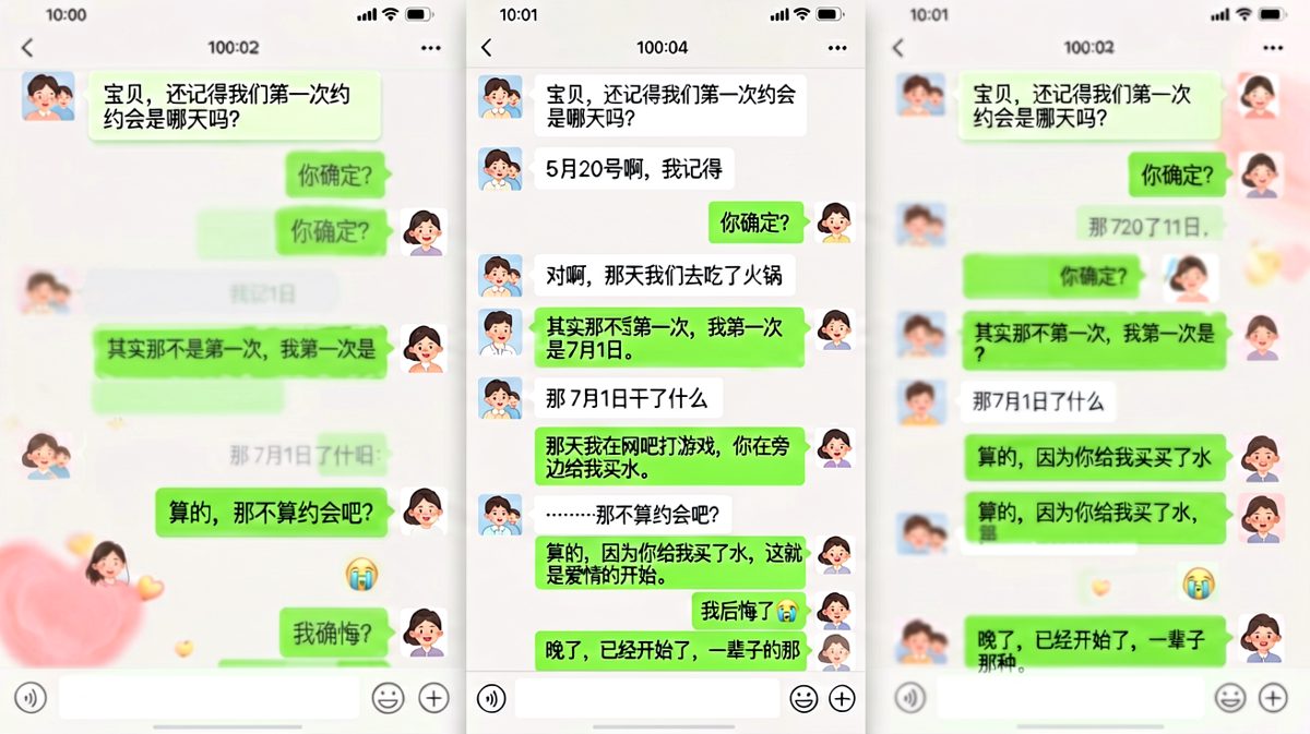 纪念日记忆大碰撞，男生的「第一次约会」定义让人哭笑不得